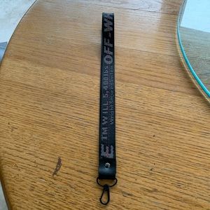 black off-white lanyard (small version)